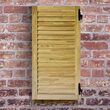 Oblon din lemn esenta pin, deschidere dreapta, feronerie standard, lamele fixe, fara toc, un canat, 600 mm x 1100 mm