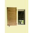 Oblon din lemn esenta pin, deschidere stanga, feronerie standard, lamele fixe, fara toc, un canat, 700 mm x 800 mm