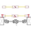 Oblon din lemn esenta pin, deschidere dreapta, feronerie standard, lamele fixe, fara toc, doua canate, 900 mm x 1000 mm