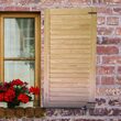 Oblon din lemn esenta pin, deschidere dreapta, feronerie standard, lamele fixe, fara toc, un canat, 600 mm x 1100 mm