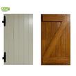 Oblon din lemn esenta pin, deschidere stanga, feronerie standard, lamele fixe si toc pe trei laturi, un canat, 500 mm x 1000 mm