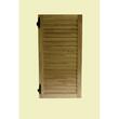 Oblon din lemn esenta pin, deschidere stanga, feronerie standard, lamele fixe, fara toc, un canat, 500 mm x 500 mm