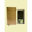Oblon din lemn esenta pin, deschidere stanga, feronerie standard, lamele fixe, fara toc, un canat, 500 mm x 500 mm