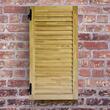 Oblon din lemn esenta pin, deschidere stanga, feronerie standard, lamele fixe, fara toc, un canat, 500 mm x 500 mm