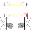 Oblon din lemn esenta pin, deschidere dreapta, feronerie standard, lamele fixe, fara toc, un canat, 700 mm x 700 mm