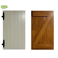 Oblon din lemn esenta pin, deschidere stanga, feronerie standard, lamele fixe si toc pe trei laturi, un canat, 500 mm x 1000 mm