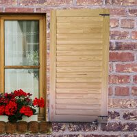 Oblon din lemn esenta pin, deschidere dreapta, feronerie standard, lamele fixe, fara toc, un canat, 600 mm x 1000 mm